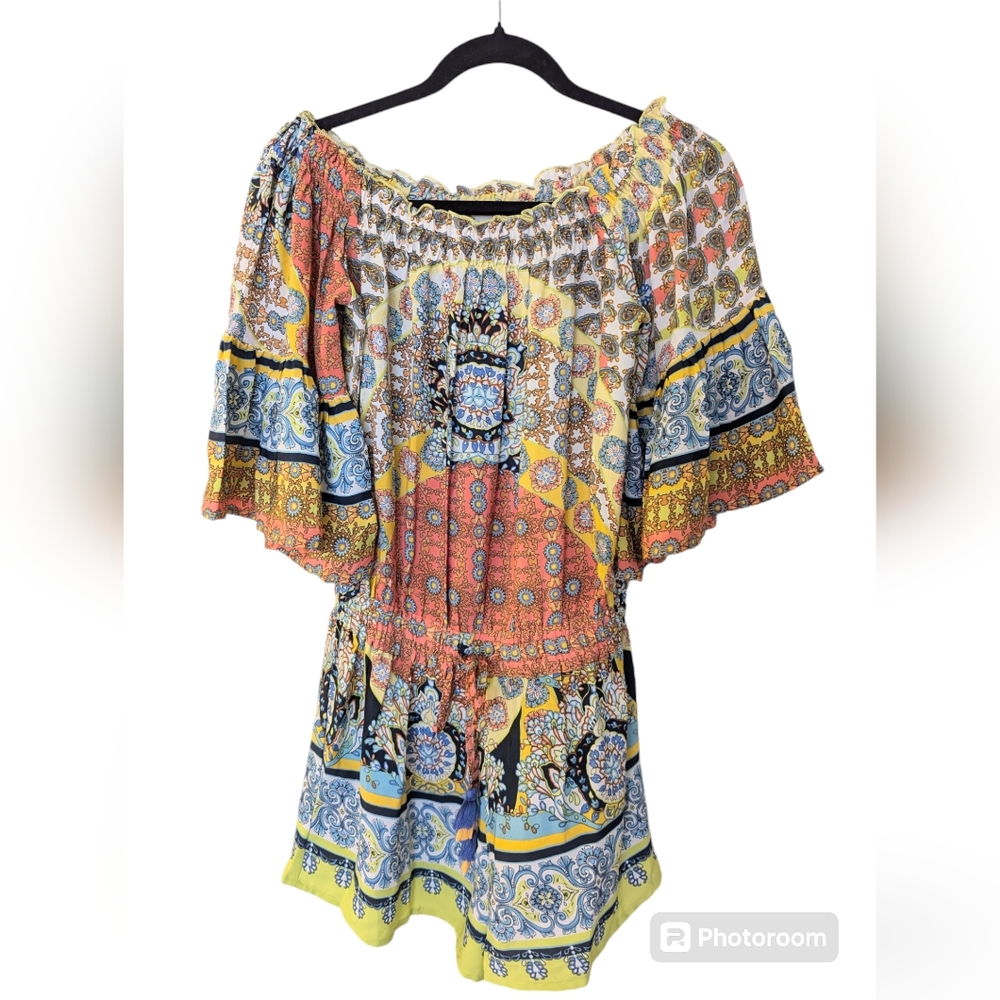 97. NWT Boho Raga Romper - Picture 3 of 5